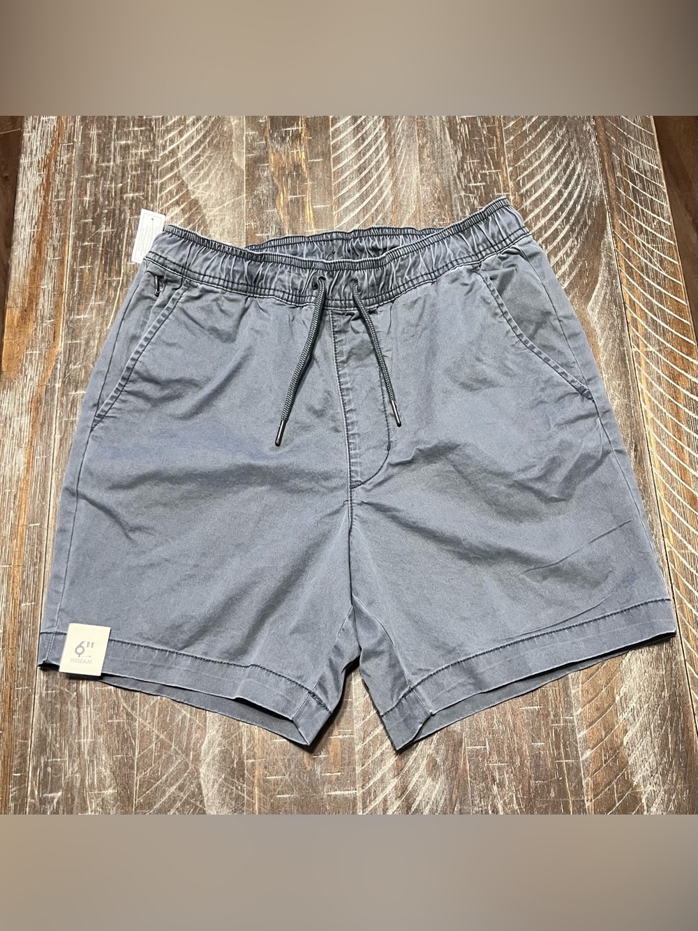 No Boundaries Men's Drawstring Shorts - Gray NWT Sz Small (28-30)